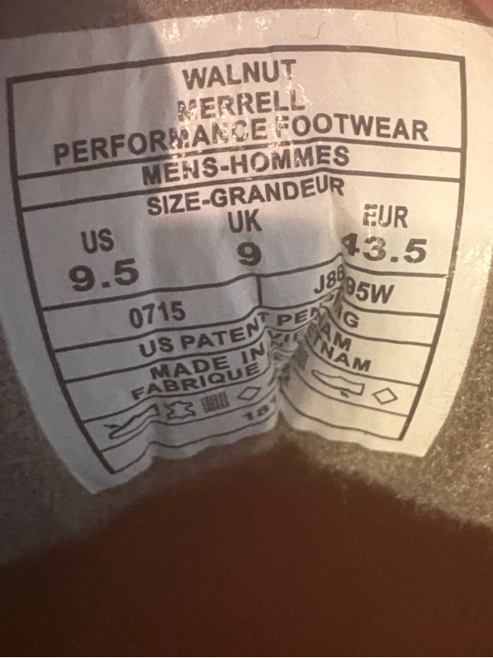 Merrell Kids Gray and Black Trail Sneakers with Yellow Lacing Detail - Picture 3 of 5